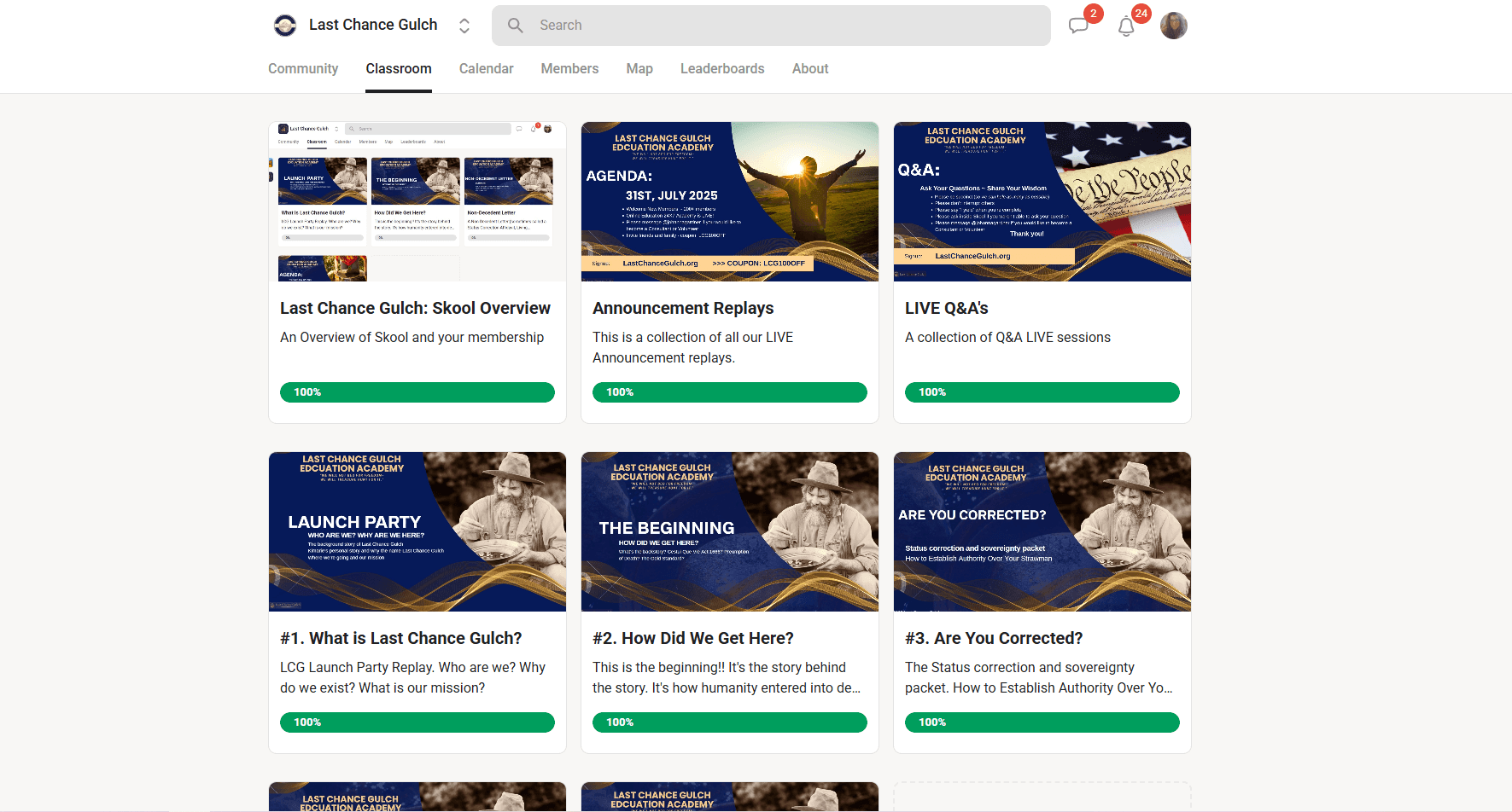 Classroom: Everything you need to break free — organized and on demand.